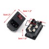 Antrader 2pcs AC250V 10A IEC 320 C14 Inlet Panel Socket