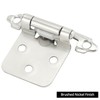 QWORK Inset Cabinet Hinges, 25 Pairs (50 pcs) 1/2" Overlay