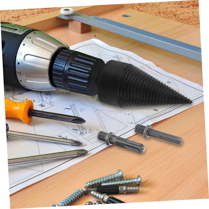 Gadpiparty Heavy Duty Wood Splitting Drill Bit Electric Drill Removable