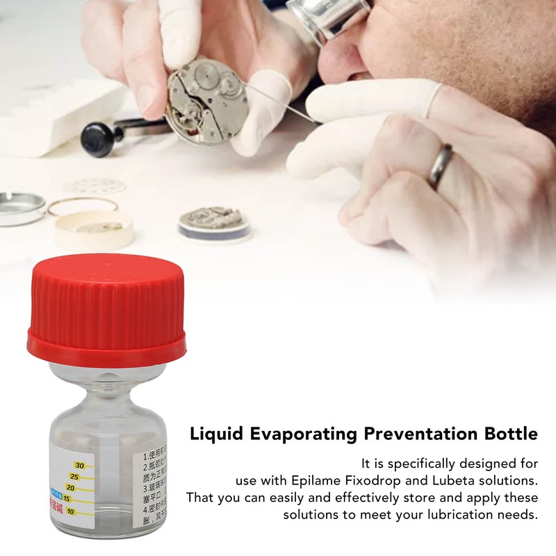 Micro Evaporating Glass Bottle Liquid Spreading Volatilizing Preventation Watch Repair