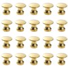 PMTFUMY 20PCS Gold Mini Drawer Pulls ，Small Jewelry Box Pulls