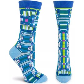 Ozone Frank Lloyd Wright Oak Park Skylight (Navy) Womens Socks