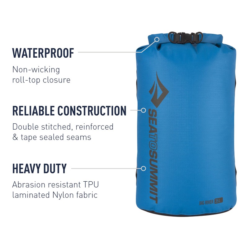 Sea to Summit Unisex Big River Dry Bag-3 litros Bergsteigtasche,