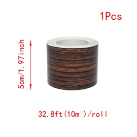 Lilaly 2 inches x 32 feet Wood Grain Repair Tape,Wood Grain Tape,Widely Used for Tables, Doors, Floor and DIY(Walnut)
