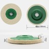 Dochache Pack of 10 Angle Grinder Wool Buffing Disc 100