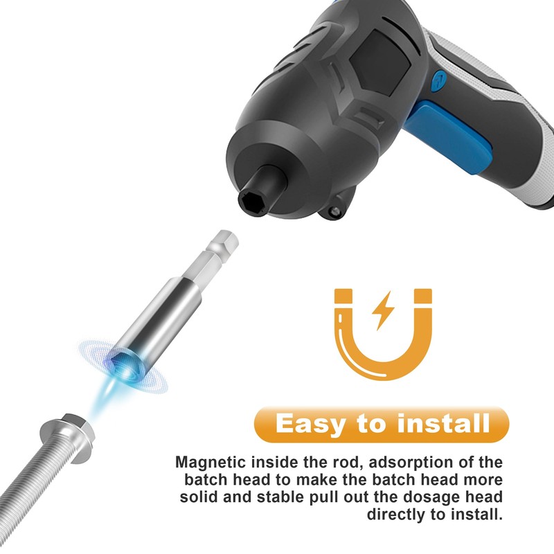 9 x Magnetic Bit Extension 1/4 Inch Hex-Shank Bit Holder
