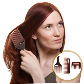 Healvian 3pcs Wide Tooth Hairdressing Comb Set Hair Pick Comb for Easy Styling and Detangling for All Hair Types and Lengths Comfortable Design for