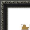 Craig Frames Ancien Ornate, Antique Black Picture Frame, 11 by
