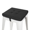 baibu 12 Inches Square Stool Cushions with Ties for Bar