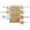 Global Pack Brown Bubble Envelopes Bubble Mailers 3/C 170 x