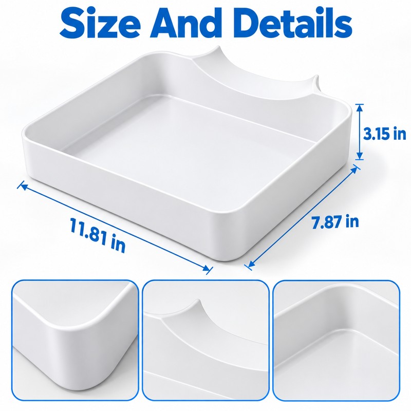 Washing Machine Drain Tray – Anti-Overflow Water Catch Box for