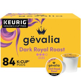 Gevalia Dark Royal Roast Dark Roast K‐Cup Coffee Pods, 84 ct. Box