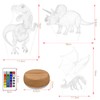 YATOSEEN Dinosaur 3D Illusion Lamp, Dinosaur Night Lights with 16