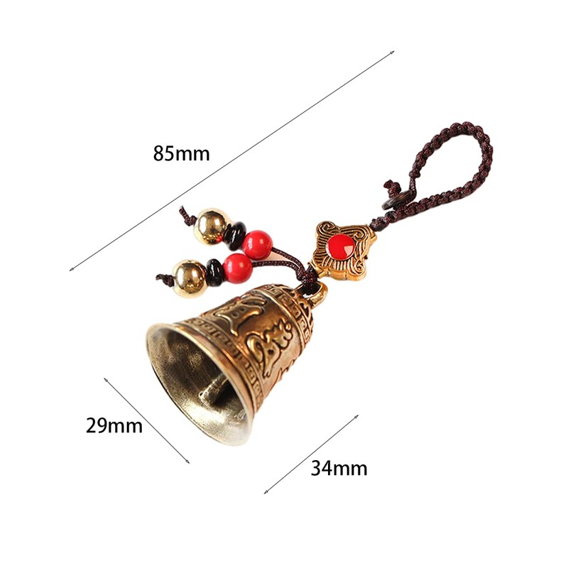 Lanito Feng Shui Feng Chime, Brass, Six Shui Shui, Five