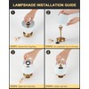 UMEXUS 2 Pack Small Cordless Table Lamp, 5200mAh Battery Operated
