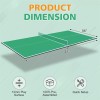 Unbranded 8FT Green Mid-Size Foldable Table Tennis Conversion Top Ping