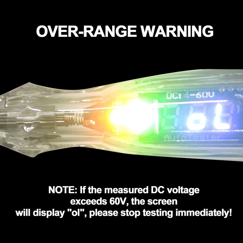 AWBLIN Upgraded Automotive Buzzer Test Light 4-60V DC Digital LED