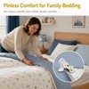 ZALAOR 6 PCS Padded Duvet Clips - Pinless Quilt Cover