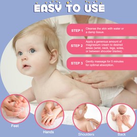 Sleep Kids' Body Lotion, Magnesium Cream for Sleep Kids,Topical Magnesium Cream Nourishing & Natural Skincare, Massage, Nighttime Relief,Soothing Calming Magnesium Lotion 150g