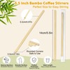 EZYoutdoor 5.5 Inch Individually Wrapped Coffee Stir Sticks, 200 Pack