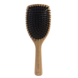 PARSA BEAUTY Professional Paddle Hair Brush Large - Hair Brush Made of FSC® Certified Bamboo with Plastic Pins - Hair Brush without Pull for Naturally Beautiful Hair Styling - Hair Brushes