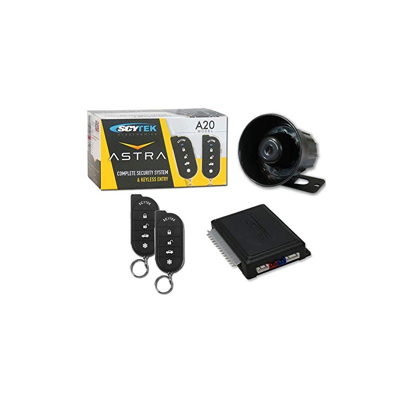Scytek Car Alarm System with Keyless Entry & Two 4-Button
