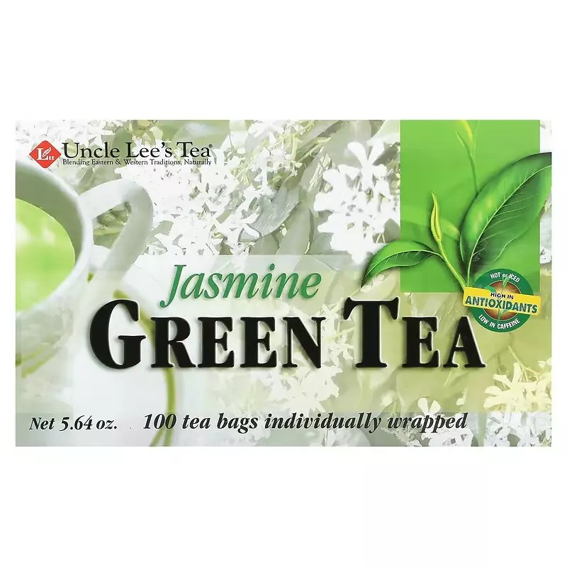 Uncle Lee's Tea, Jasmine Green Tea Tea Bags Individually Wrapped