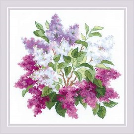 RIOLIS Counted Cross Stitch Kit 15.75"X15.75"-Lilac Blossoms (10 Count) -R2030