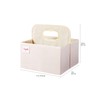 3 Sprouts Baby Nappy Caddy Organiser Basket for Children's Room,