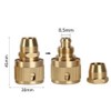 AstarFavor Brass Garden Hoses, Quick Coupling, 3/8 Inch, Hose Connector,