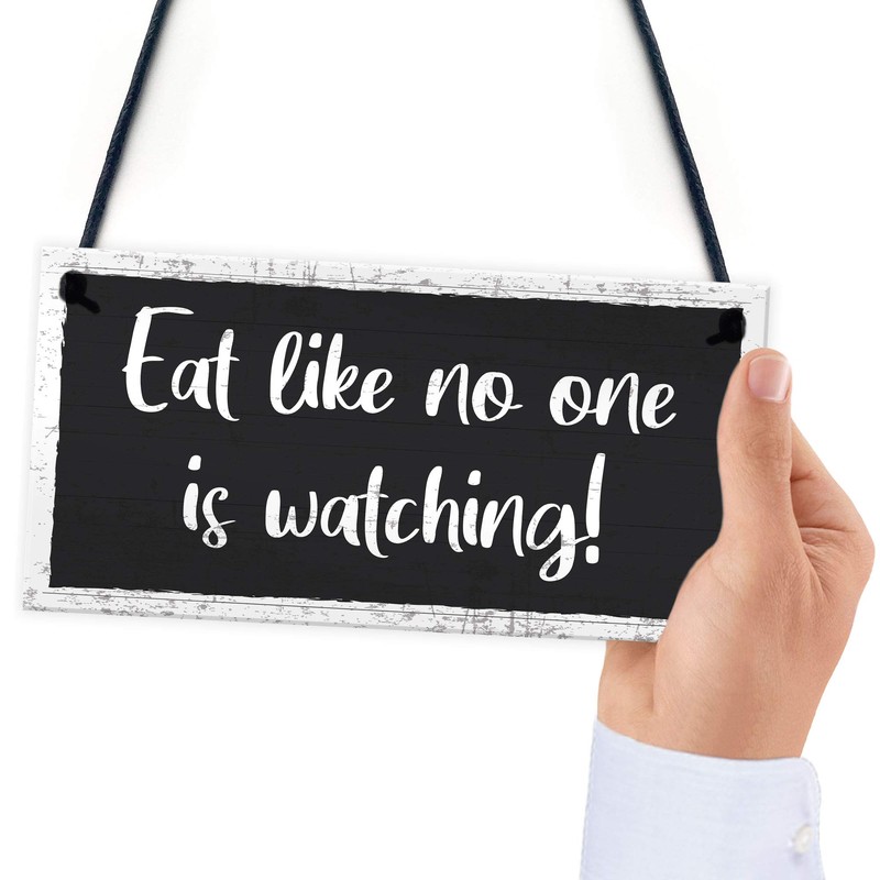 RED OCEAN Shabby Chic Sign Funny Kitchen Plaque Hanging Wall
