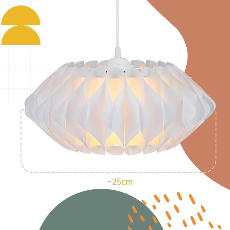 Alvia Puzzle Lampshade - 25cm Diameter DIY Ceiling Light Lamp