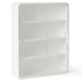 4-Tiers Clear Display Case for Figures, Wall-Mounted Display Box with Adjustable Shelves, Dustproof Display Cabinet Organizer for Mini Figures, Blind Box Toys and Collectibles