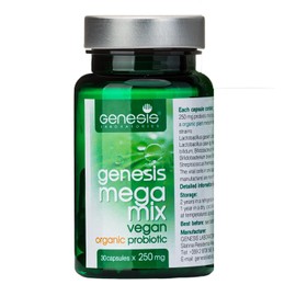Bio Probiotic Supplement 30 Capsules with Bifidobacterium and Lactobacillus Spp. 250 mg MegaMix Immune Support Acidophilus Probiotics for Digestive Health Good Restore Probiotic
