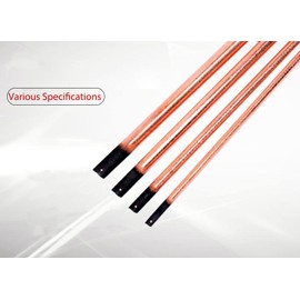 Surprecision Arc-air Gouging Carbon Rods 0.35" x 13.98", Round Copper Coated Gouging Carbon Electrodes Diameter 9mm, Length 355mm(Package: 10pcs)