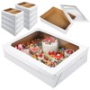 Funnymoom 10 Pcs Full Sheet Cake Box with Window Large