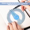 2Pcs 360 Degree Protractor Angle Measure Protractor Circle Protractor 12cm