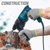 HANDLANDY 12 Pairs PU Coated Nylon Black Protective Work Gloves,