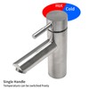 Minnhua Straight Bathroom Mixer Tap with 1 Hoses, Wash Basin