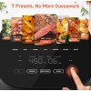 HOMEDAS Air Fryer Compact 5 Qt, Max 450F for Juicy