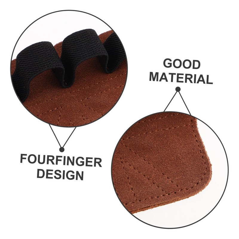Sosoport Grip Pads for Weightlifting Durable Fake Leather Workout Gloves