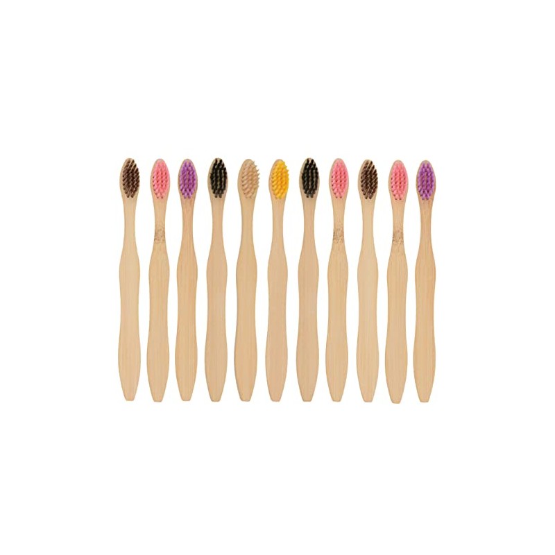 11 cepillos de dientes de bambú biodegradables