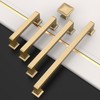 Amerdeco 10 Pack Champagne Bronze Cabinet Pulls 3-3/4 Inch(96MM) Hole