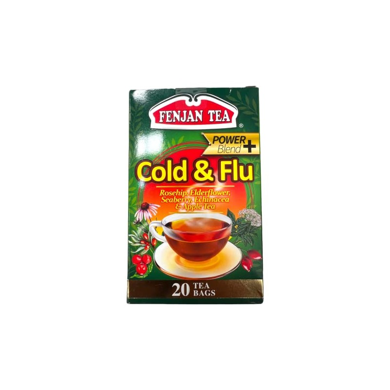 Fenjan Tea Power Blend+ Cold & Flu Rosehip, Elderflower, Seaberry,