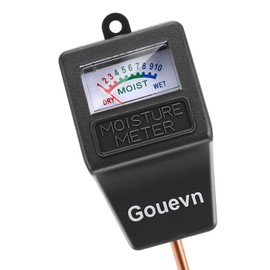 Gouevn Gouevn Soil Moisture Meter, Plant Moisture Meter Indoor & Outdoor, Hygrometer Moisture Sensor Soil Tester Plant Water Meter for Potted Plants Garden, No Battery Needed (Black)