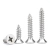 M4 x 80mm Flat Head Wood Self Tapping,Sheet Metal Screws,Phillips