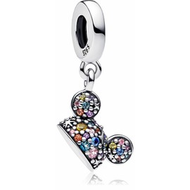 MSPOVOF Heart Christmas Animal Charms Bead for Bracelets and Necklaces S925 Sterling Silver Charms for Birthday Women Jewellery Gift, Cubic Zirconia