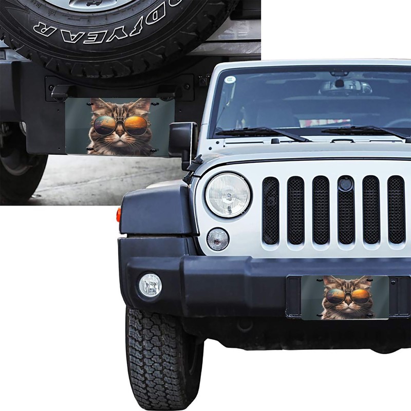 Cat Front License Plate Designs Vanity License Plates Cover for