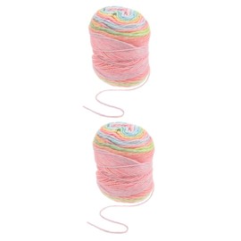 Gadpiparty 1 Roll Gradient Cotton Woolen Yarn for Hand Knitting and Crocheting Multi Function DIY Craft Yarn Soft and Durable for Clothing Accessories and Blankets for Beginners and Advanced