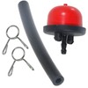 Spares2go Primer Bulb Pipe & Clips Compatible with Mountfield RS100